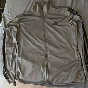 Adidas Men's Gray Windbreaker Jacket